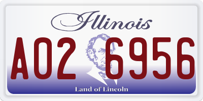 IL license plate A026956