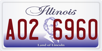 IL license plate A026960