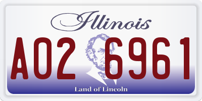 IL license plate A026961