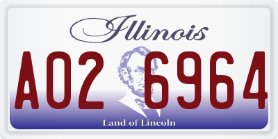 IL license plate A026964