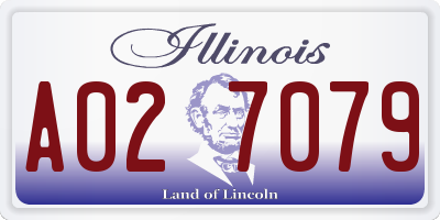 IL license plate A027079