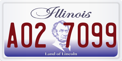 IL license plate A027099