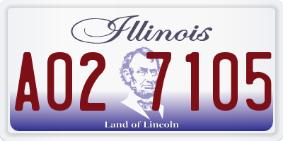 IL license plate A027105