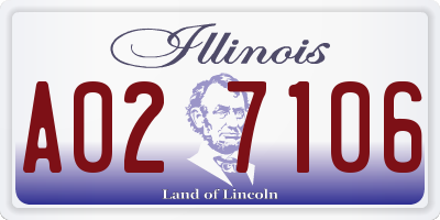 IL license plate A027106