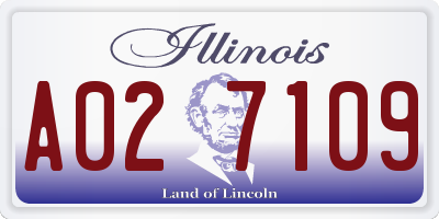 IL license plate A027109