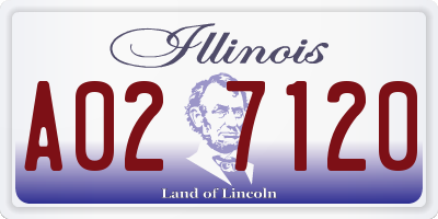 IL license plate A027120