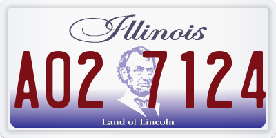 IL license plate A027124