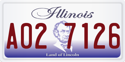 IL license plate A027126
