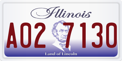 IL license plate A027130