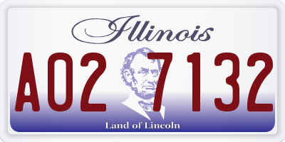 IL license plate A027132