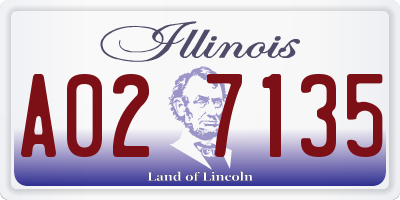 IL license plate A027135