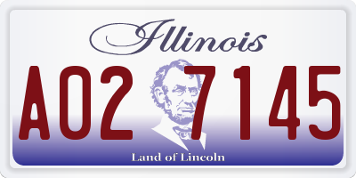 IL license plate A027145