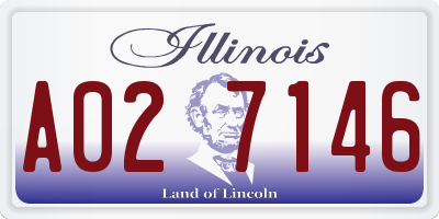 IL license plate A027146
