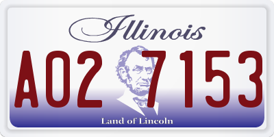 IL license plate A027153