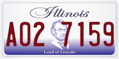 IL license plate A027159