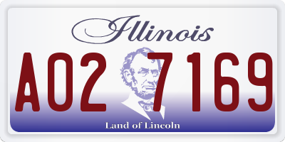 IL license plate A027169