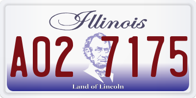 IL license plate A027175