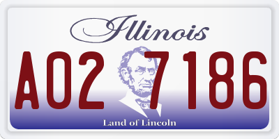 IL license plate A027186