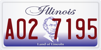 IL license plate A027195