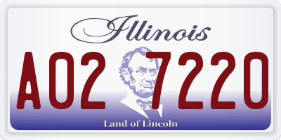 IL license plate A027220