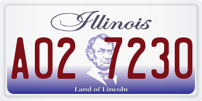IL license plate A027230