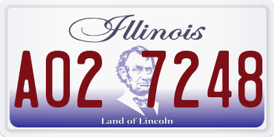 IL license plate A027248