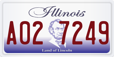 IL license plate A027249