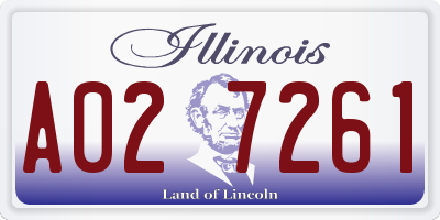 IL license plate A027261