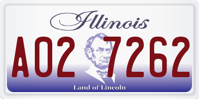 IL license plate A027262