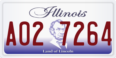 IL license plate A027264