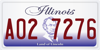 IL license plate A027276