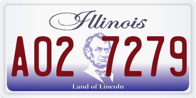 IL license plate A027279