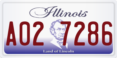 IL license plate A027286