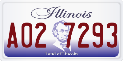 IL license plate A027293