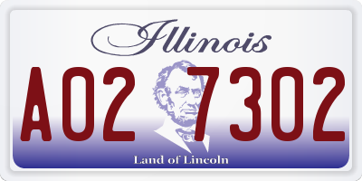 IL license plate A027302