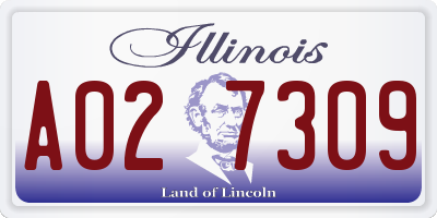IL license plate A027309