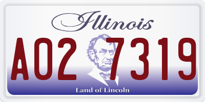 IL license plate A027319