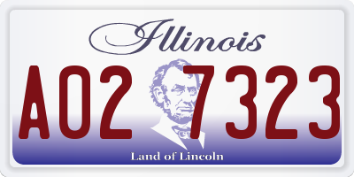 IL license plate A027323