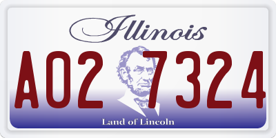 IL license plate A027324