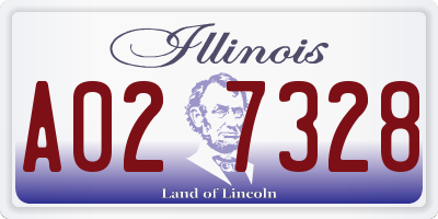 IL license plate A027328