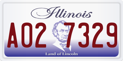 IL license plate A027329