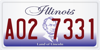 IL license plate A027331