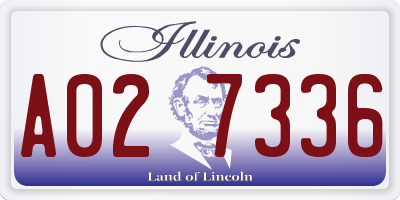 IL license plate A027336