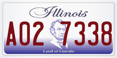 IL license plate A027338