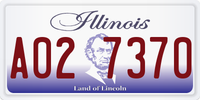 IL license plate A027370