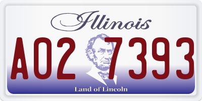 IL license plate A027393