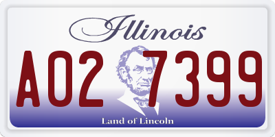 IL license plate A027399