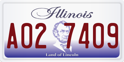 IL license plate A027409