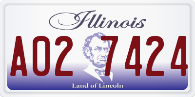 IL license plate A027424