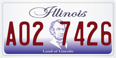 IL license plate A027426